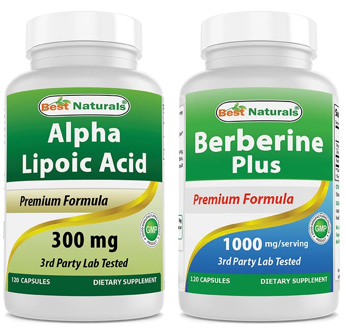 Cel mai bun natural alpha Acid lipoic 300 mg & Berberine Plus 1000 mg