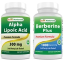 Cel mai bun natural alpha Acid lipoic 300 mg & Berberine Plus 1000 mg