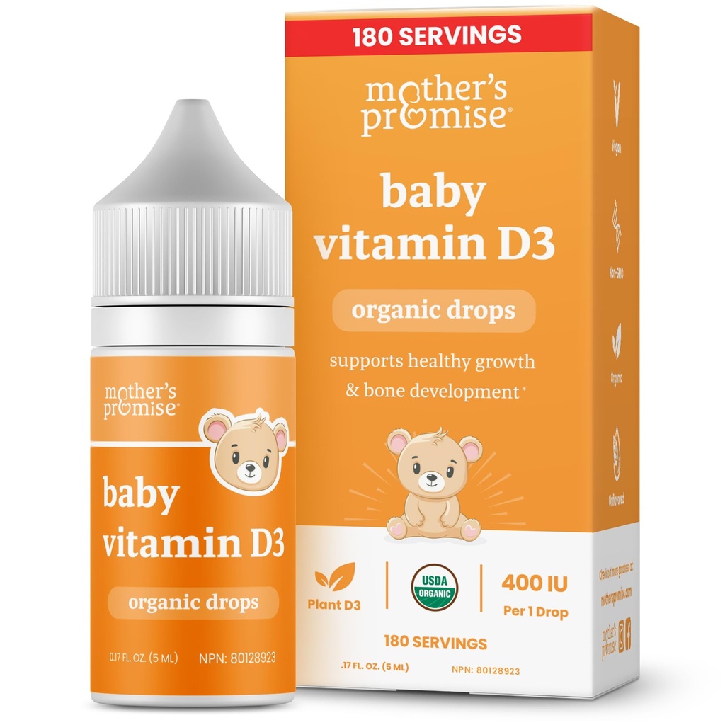 Mother's Promise Organic Baby Vitamina D scade 