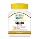 21st Century Niacin 250 mg comprimate, 110-count (Pachet de 2)
