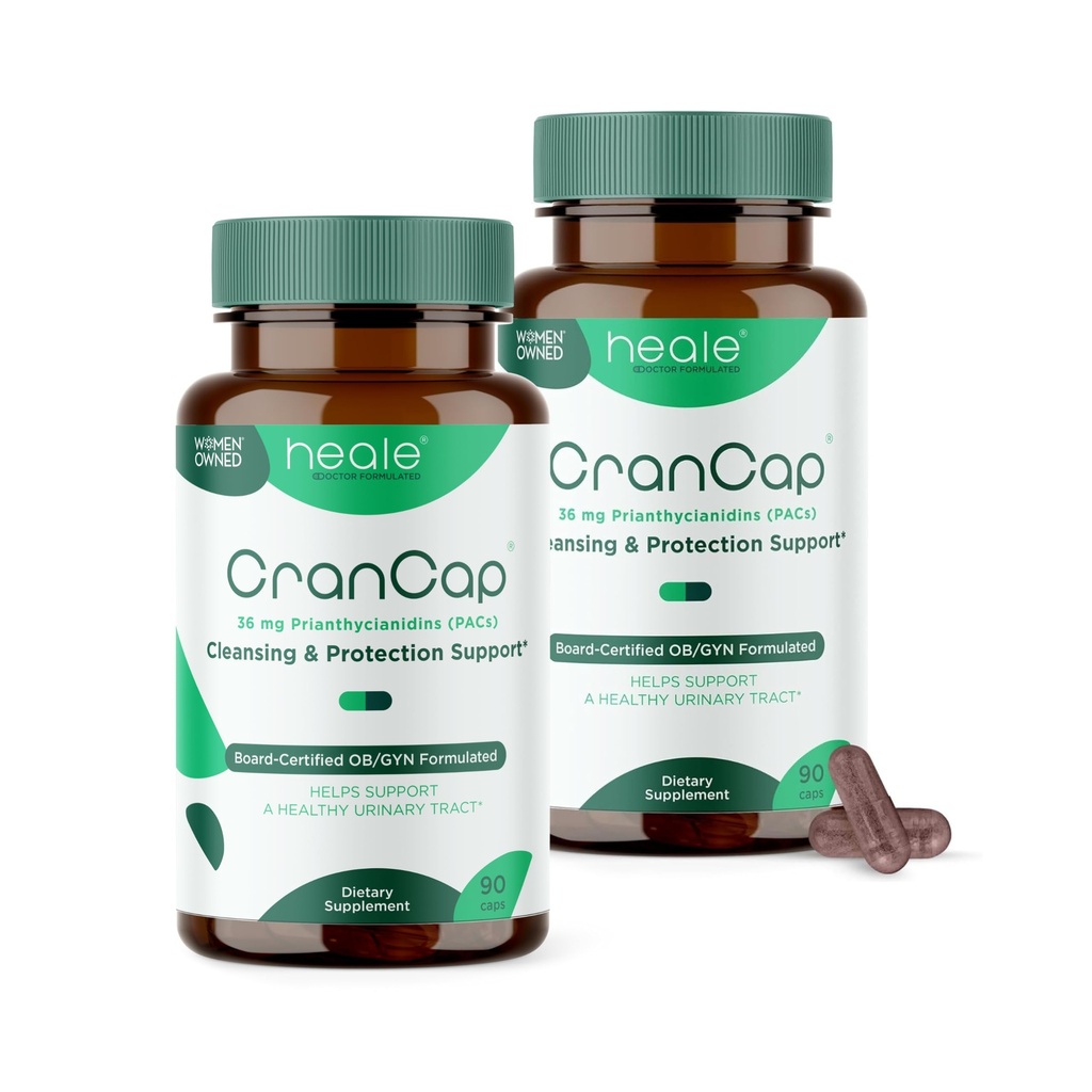 Pastile de cranberry - Tract urinar Health Suplimentul de cranberry - 36mg de PAC potent - non OMG, Vegan, Gluten gratuit - de Heale - 180 capsule