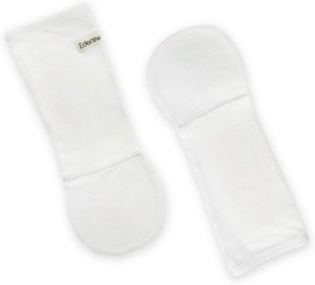 Zinc-Infuzat nou-născut și mănuși pentru copii fără zgarieturi Mittens pentru eczeme - Wrap terapie umed (24 luni, alb)