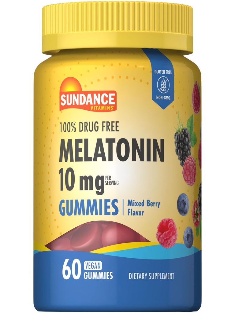 Sundance Melatonina 10mg Gummies pentru adulți 