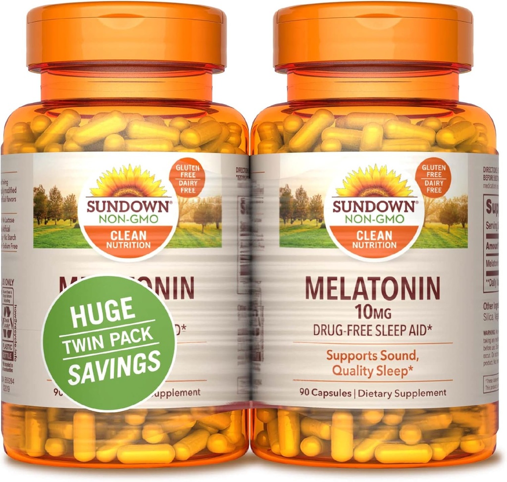 Sundown Melatonin, 90 Count (Pachet de 2)