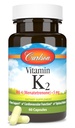 Carlson - Vitamina K2, MK-4 (Menatetrenon), Vitamina K Supliment, Bone & Heart Health, K2 Vitamina, Soy-free, 60 capsule