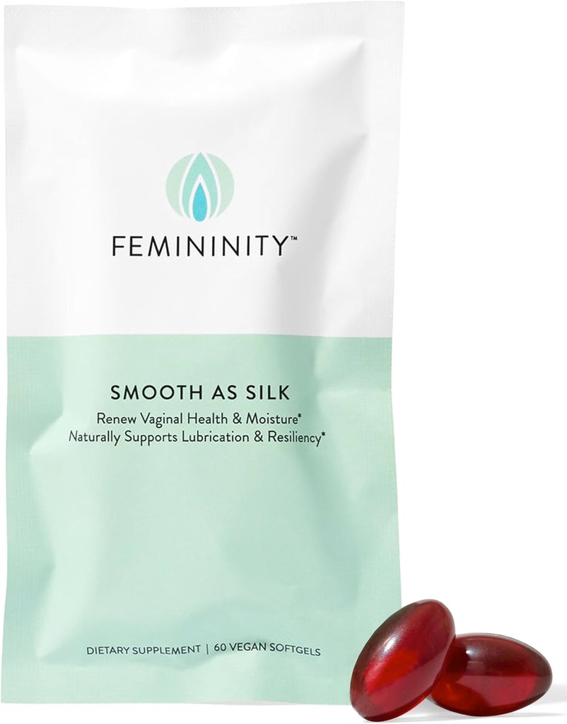 Feminitate Smooth as Silk 30-Day Refill for Vaginal Seat Buckthorn Oil with 365mg Omega 7 + Omega 3 and Omega 9