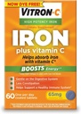 Vitron-C Supliment de fier de mare potenta cu vitamina C, pachet de 3 (180 Număr total)