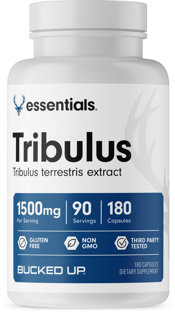 Bucked Up Tribulus 1500mg Per Serving, Essentials (90 Servings, 180 Capsule)
