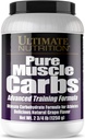 Ultimate Nutriție carbohidrați musculare pure - Complex Carbohidrat pulbere pentru energie susținută - Fără grăsime, fără colesterol - Calorie pentru gaini musculare și sportivi, struguri, 2,75 lire sterline