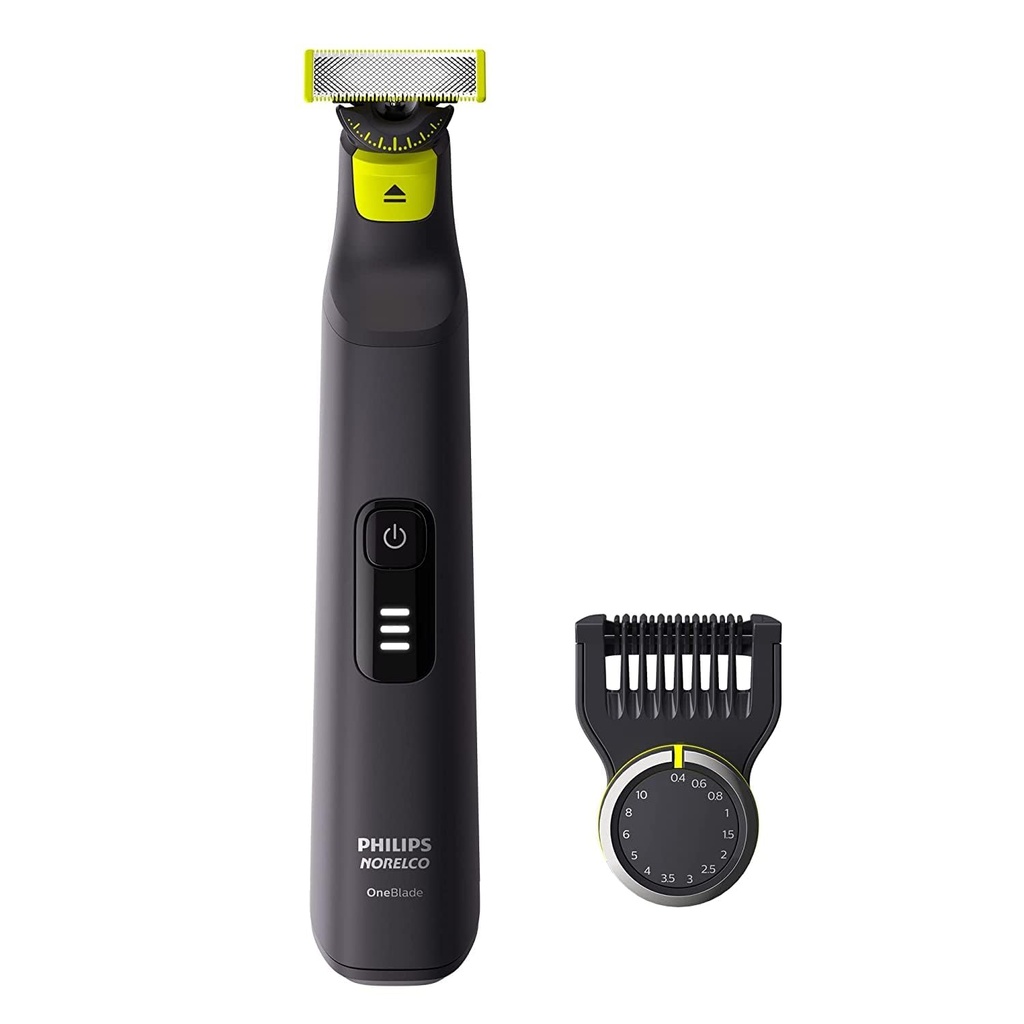 Philips Norelco OneBlade 360 Pro Hibrid Electric Shaver & Trimmer, cu 12-in-1 Comb, QP6531/70