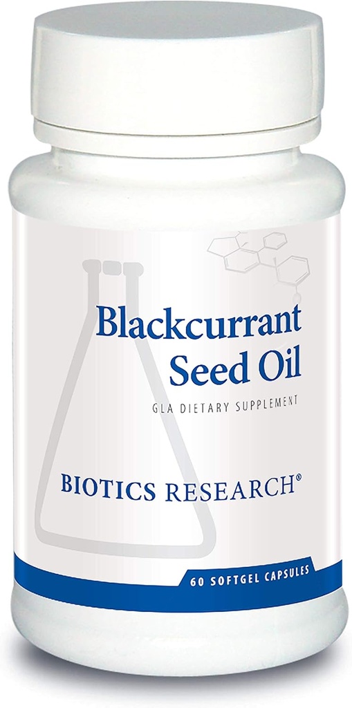 Biotics Research Blackcurrant Seed Oil Natural Source of Gamma Linolenic Acid GLA, 535 mg Capsule, Supports Cardiovascal Health, Normal Tisut Repair, Immune System, Women?