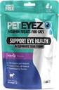 PetEyez Vitamine tratate pentru pisici - Tear Stain Remover - Eye Health Support - Reduce mancarimi si alergii - Lamb Flavor - 1 oz