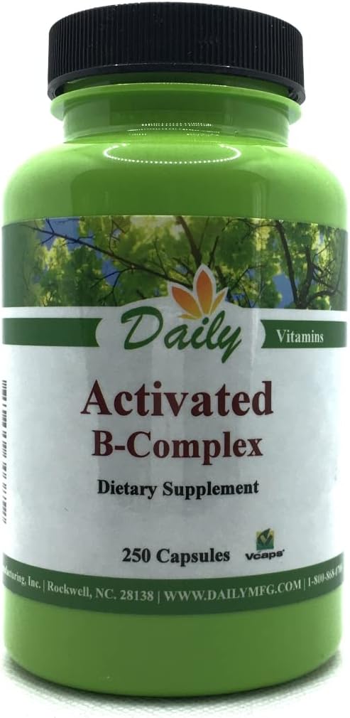 Zilnic de fabricație activat B-complex (Forme activate de vitamine multi B) 250 Capule