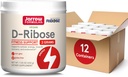 Formule Jarrow D-Ribose pulbere - 200g - Supliment alimentar sustine recuperarea musculara, energie si rezistenta - 100% pur - Vegan - non-GMO - Approx. 90 Serviri, Pachet de 12