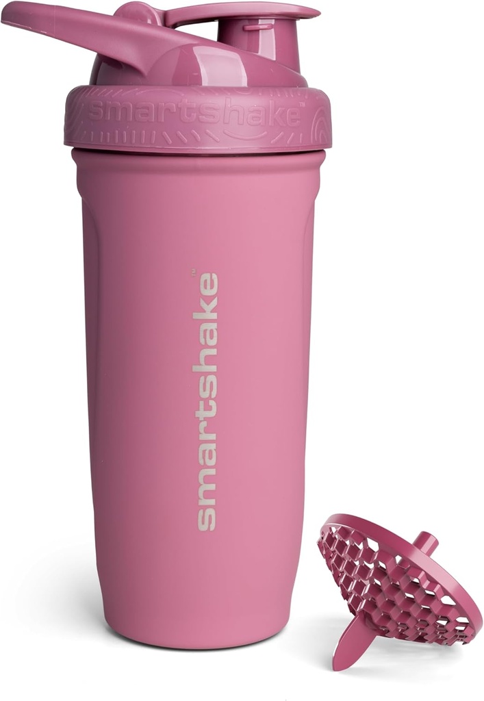 Smartshake Reforce din oțel inoxidabil sticla de proteine Shaker - Unisex neizolat Gym sticla de Sticle de shaker metal - 900 ml 