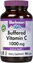 BlueBonnet Nutritie Buffered Vitamina C1000 mg Capsule vegetale Ascorbat de calciu afumat pentru Imun sanatate Soy gratuit Gluten nonGMO Dairy Kosher Capsule vegetale Vegan gratuit, Citrus, 90 Conte