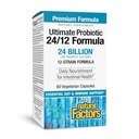 Factori naturali Probiotic Ultimate 24/12 Formula - Digestive Health Supplement with Probiotices - Imunity & Gut Health Supplement - 60 Vegetarian Capsules (60 Servings)