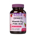 BlueBonnet Nutrition Earth Sweet Vitamina B12 & Acid folic Tablete masticabile, Soy-Free, Gluten-Free, Raspberry 90 Count (Pachet de 1)