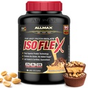 Allmax Nutrition - ISOFLEX Pulbere de proteine, Izolat de proteine Whey, Proteină 27g, Unt de arahide de ciocolată, 5 lire