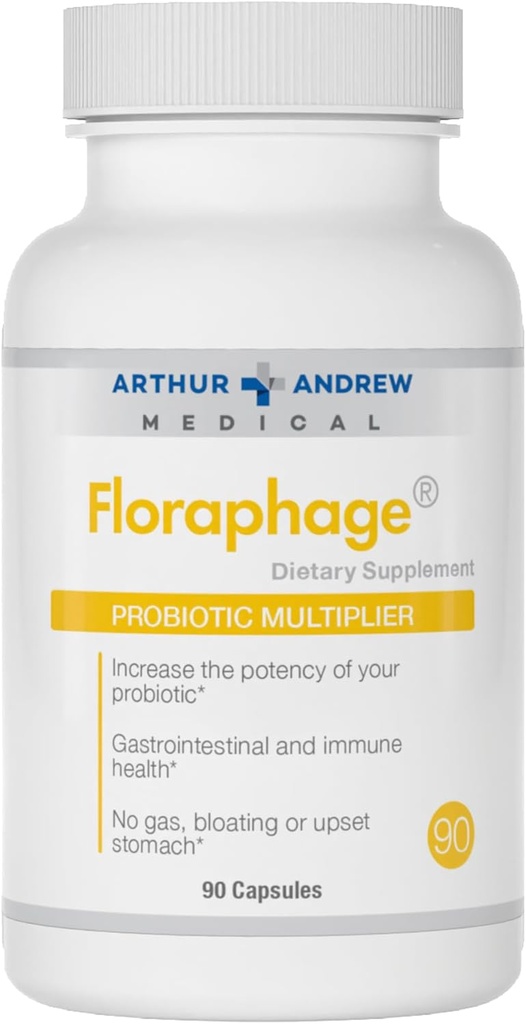 Arthur Andrew Medical, Florafage, Formula Prebiotică şi Multiplicator Probiotic, 90 Capsule