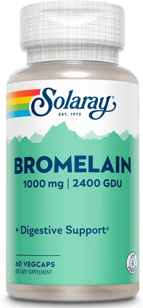 SOLARAY Bromelain Supliment, 1000mg 