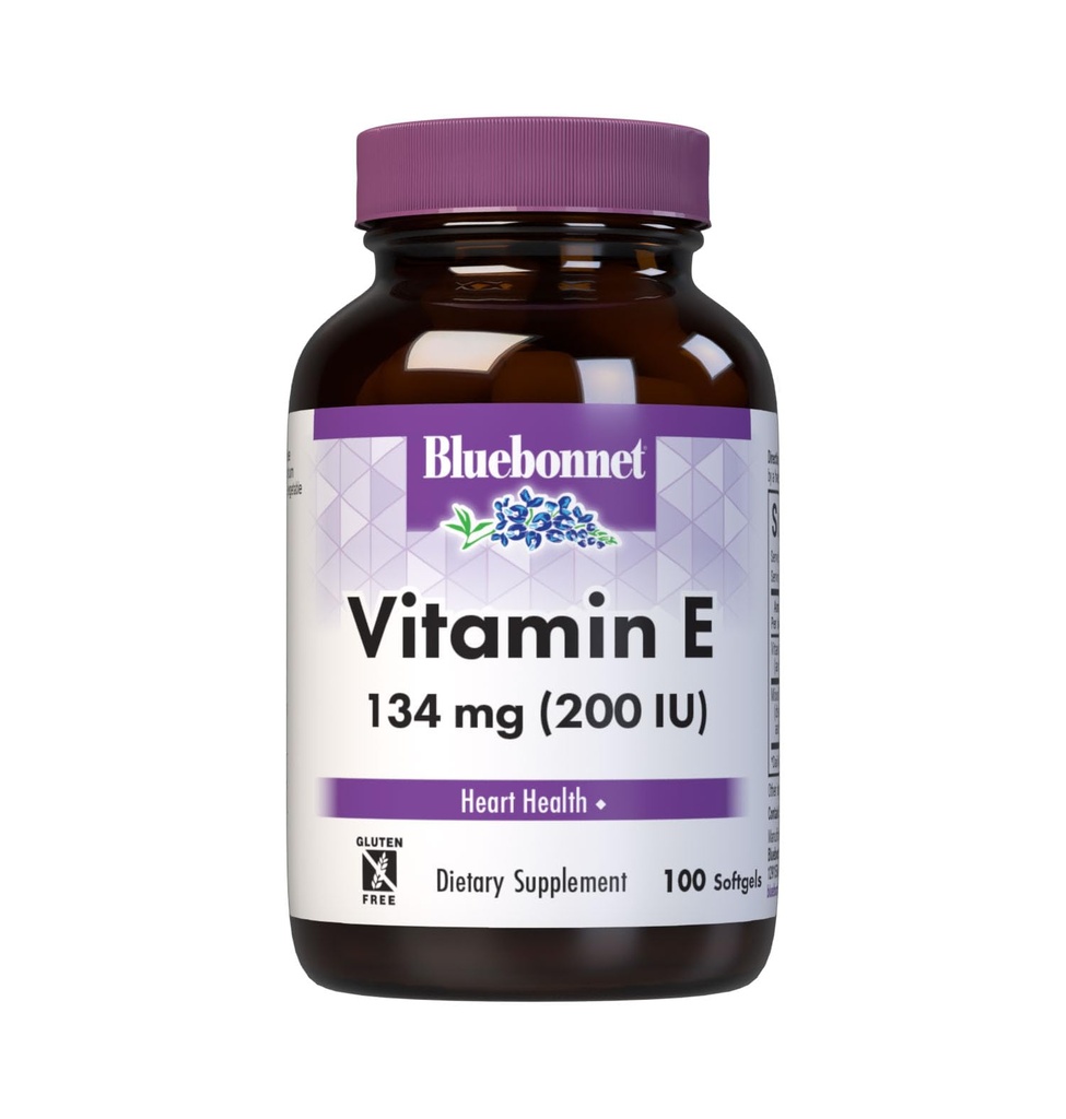 BlueBonnet Vitamina E 200 UI Softgels mixte, 100 Conte