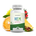 Hem Rescue Supliment de tratament hemoroizi - toate naturale, reduce discomfort & Umflare, Boosts fluxul sanguin, Blend botanic oral, Made in USA - (1 flacon)