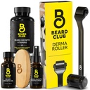 Barbă Club Derma Roller & Essential Barbă Kit - Barbă Roller, Barbă ulei, Barbă Spray, Barbă Vitamine
