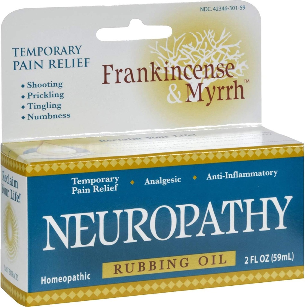 Frankincense și Myrrh Neuropatie Rubbing ulei - 2 fl oz (Pachetul de 2)