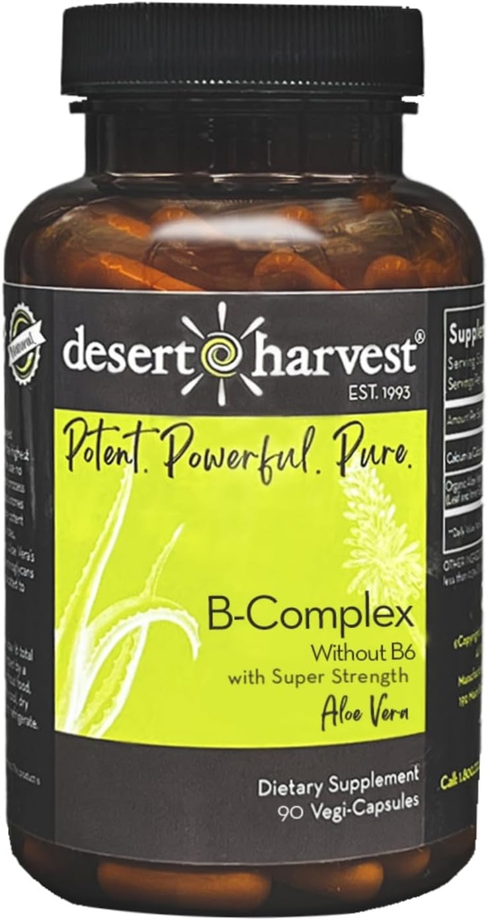 Desert Harvest B-Complex - fără B6, 90 capsule