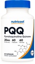 Nutricost PQQ (Pyrrolochinolină chinonă) 20 mg, 60 capsule - Capsule vegetariene, non-GMO, gluten liber
