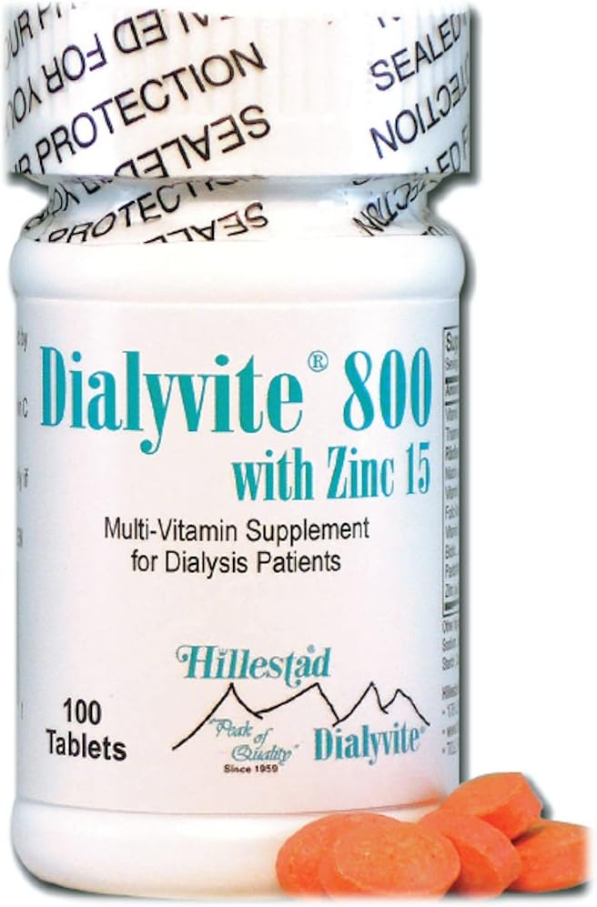 Dialyvite 800 cu zinc 15 mg. - 100 Tabs (Renal Supplement)