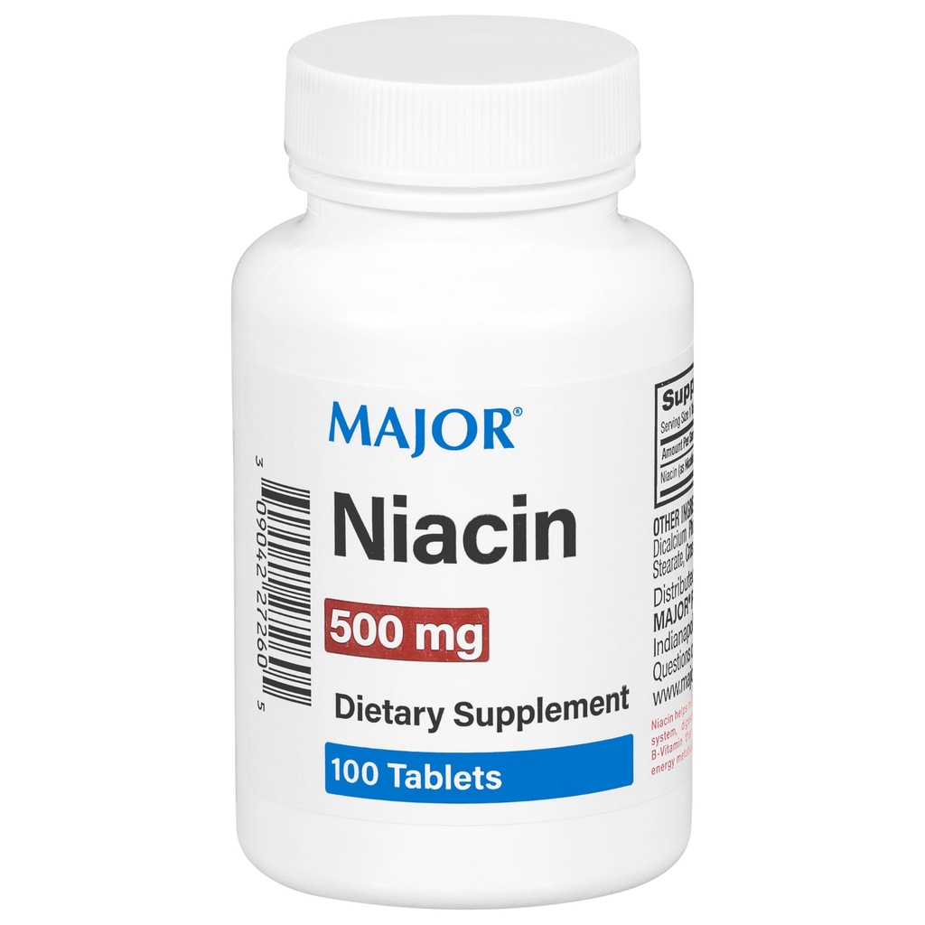 Major Niacin 500mg - Supliment alimentar - 100 comprimate