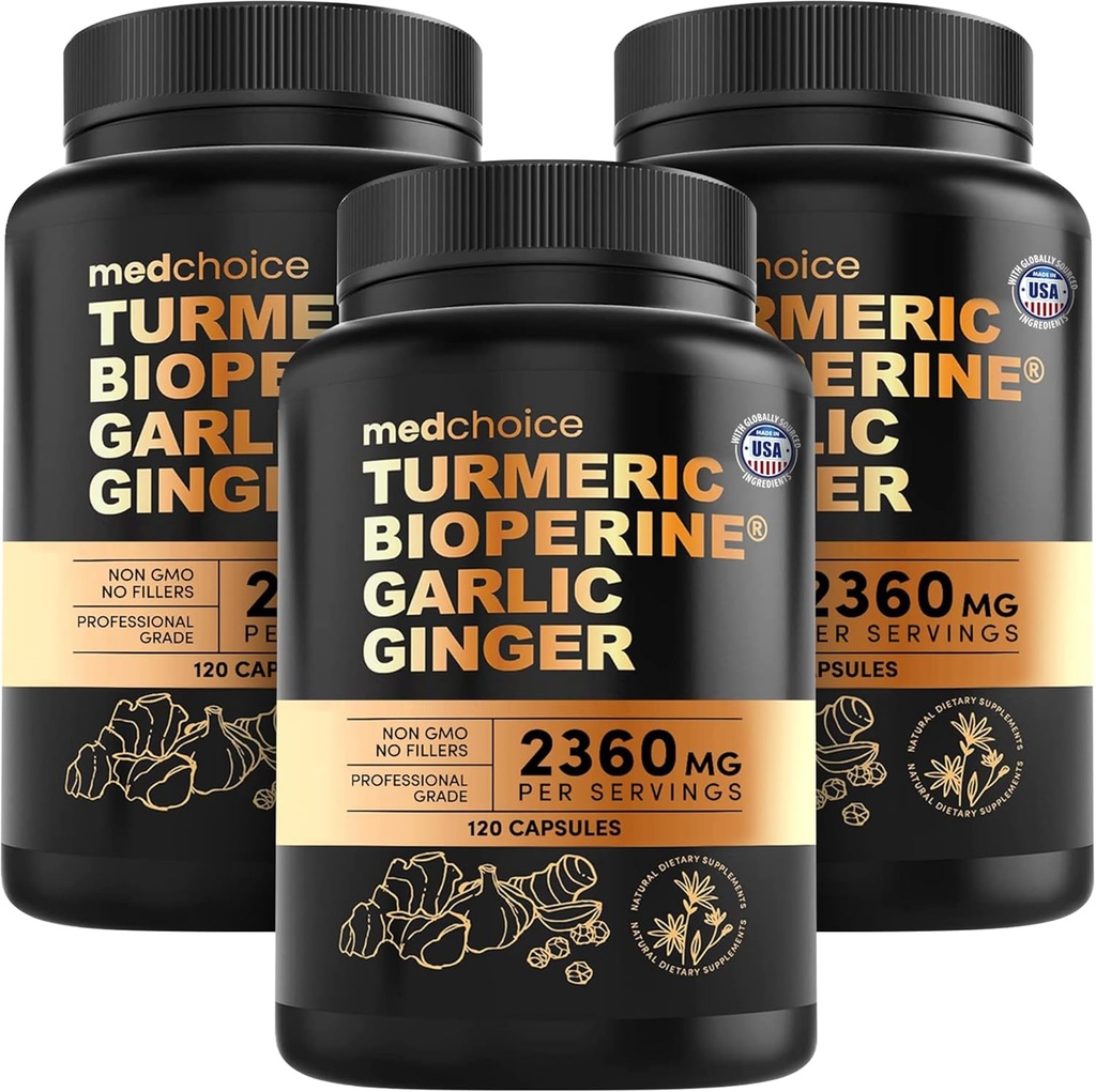 4-in-1 Turmeric şi nuci de cocos Suplimente cu BioPerine 