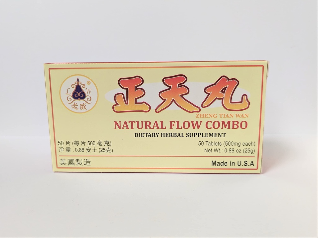 Zheng Tian Wan Suplimentul Herbal ajută pentru migrene și cefalee premenstruală 500mg 50 comprimate fabricate în Statele Unite ale Americii de Lao Wei