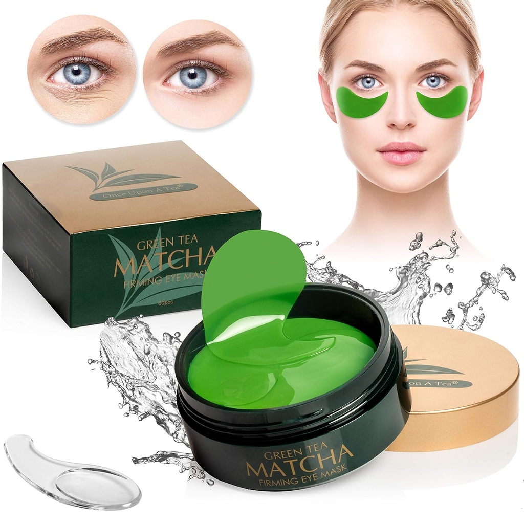 Ceai verde Matcha Firming ochi masca, 30 perechi Colagen patch-uri pentru linii fine, riduri, sub ochi saci si ochi pufos tratament, fata gel pad-uri care reduc semnele de imbatranire