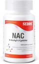 Suplimente, N-Acetyl Cysteine (NAC) 600mg, 60 Veg capsule - non-GMO, gluten gratuit