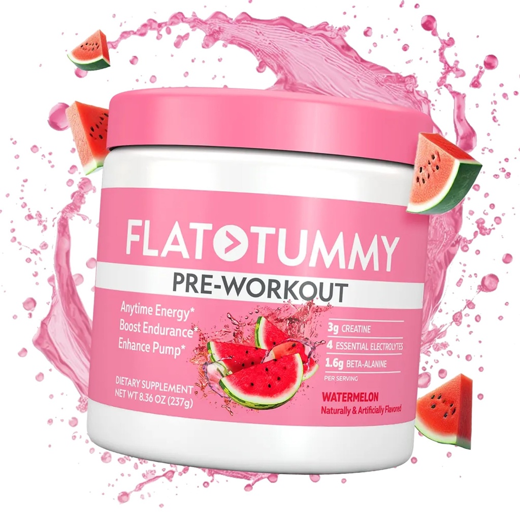 Flat Tummy Pre Workout pulbere pentru femei 