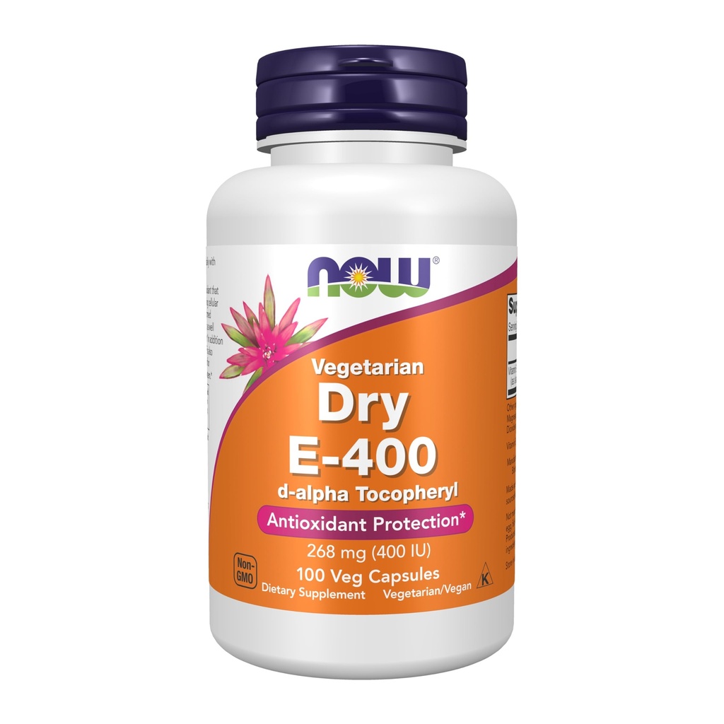 ACUM Alimente Suplimente, Vitamina E- 400 UI D- Alpha Tocoferil, Protecţie uscată, Antioxidantă*, Capsule 100 Veg