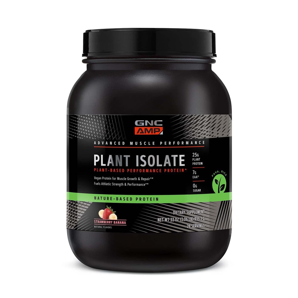 GNC AMP Plant Izolat Proteina - Capsuni Banana (28 Servings)