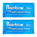 Soft Ice Packs Reutilizabile Gel Pack 2, Hot and Cold Gel Ice Packs pentru leziuni, Dureri de cap, Relief Joint Pack, Comfort Ice Pack Terapie flexibilă pe gât, glezna, genunchi, picior, umăr, cot, încheietură, picioare