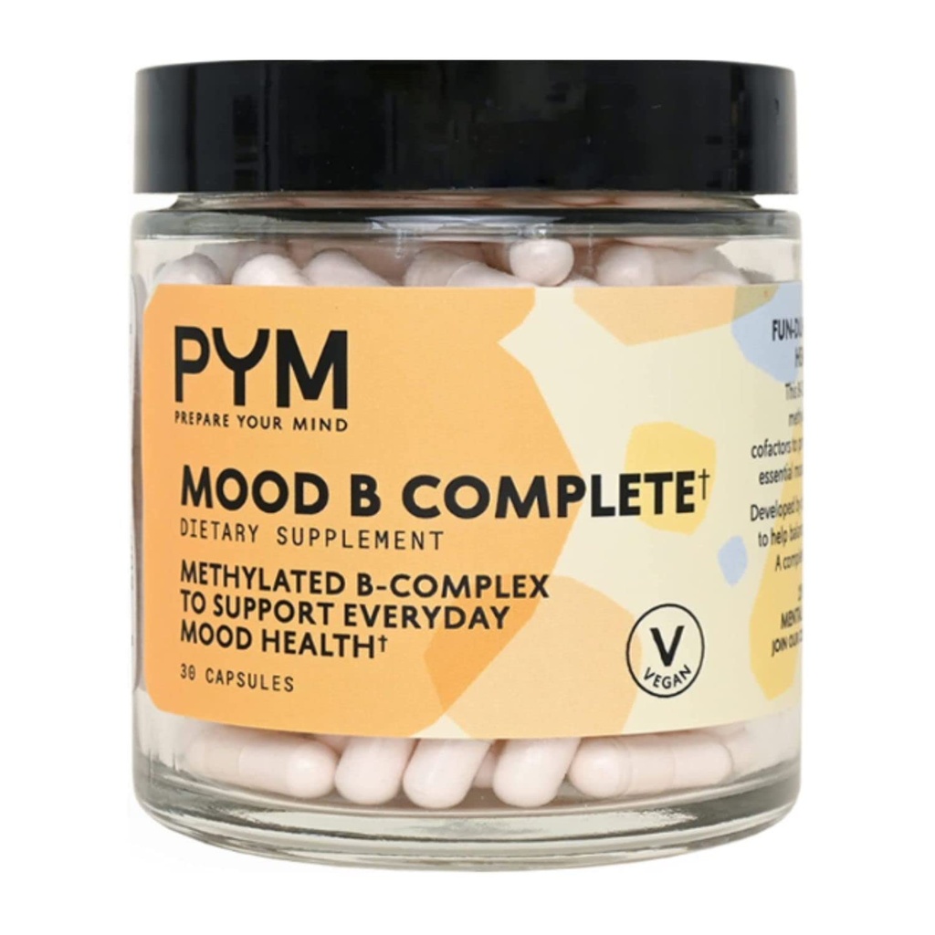 Vitamina B Complex de sustinere Mood Supliment de PYM (30 Conte) 