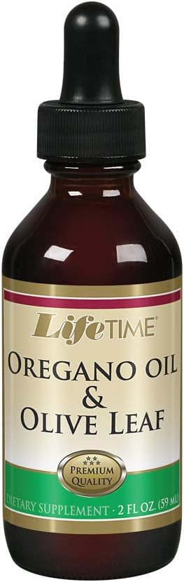 LIFETIME Organic Oregano picaturi de ulei si frunze de masline 