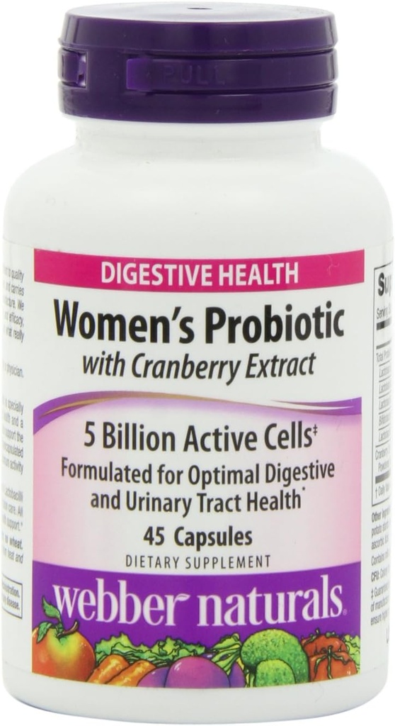Webber Naturals Femeie: Capsule probiotice, 45 Conte