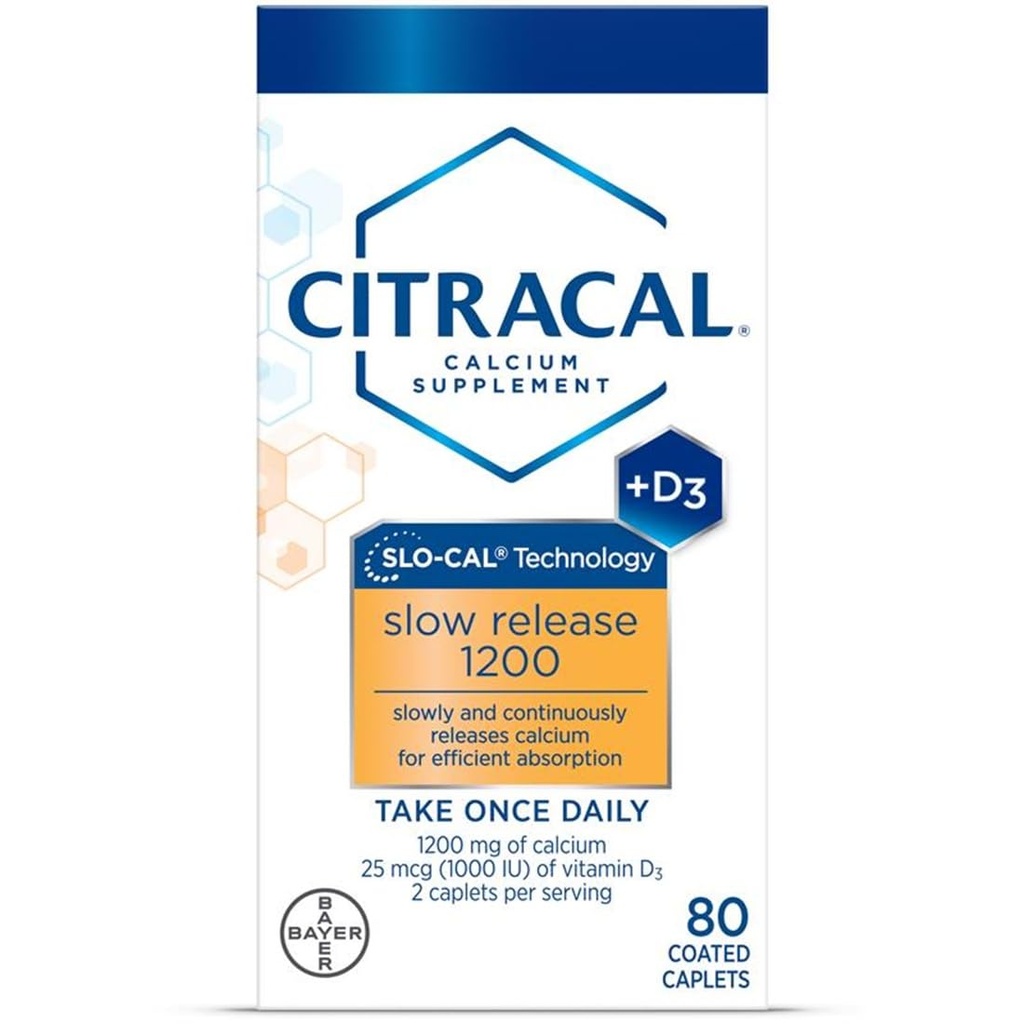 Citracal Calciu Plus D Slow Release 1200, 80 file