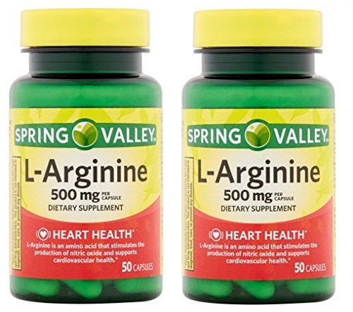 Valea Primăverii: 100 Capsule 500 Mg Ea. L-Arginină (Pachetul de 2)