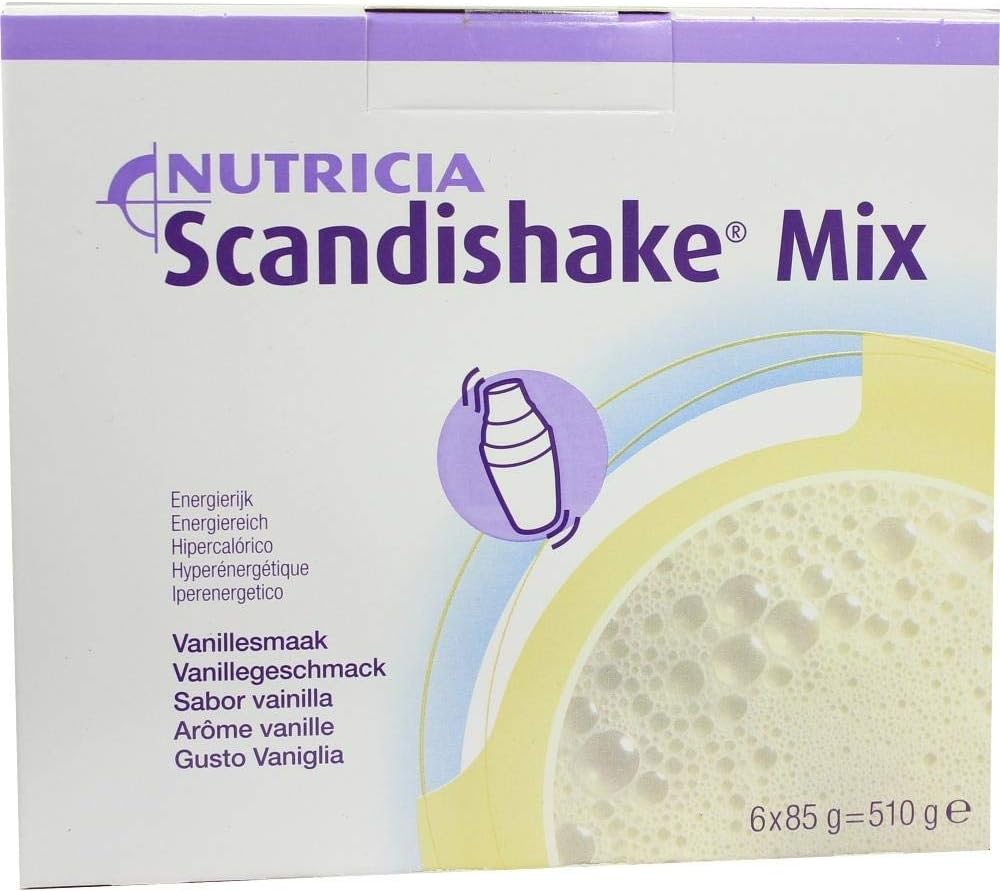 Scandishake greutate câştig instant Shake Mix pulbere, Vanilla, 3 Ounce Packet - Cutie de 4