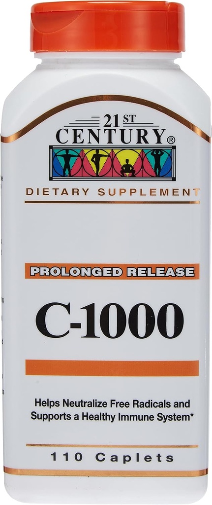 21st Century C-1000 supliment de vitamine cu eliberare prelungită, 110 comprimate