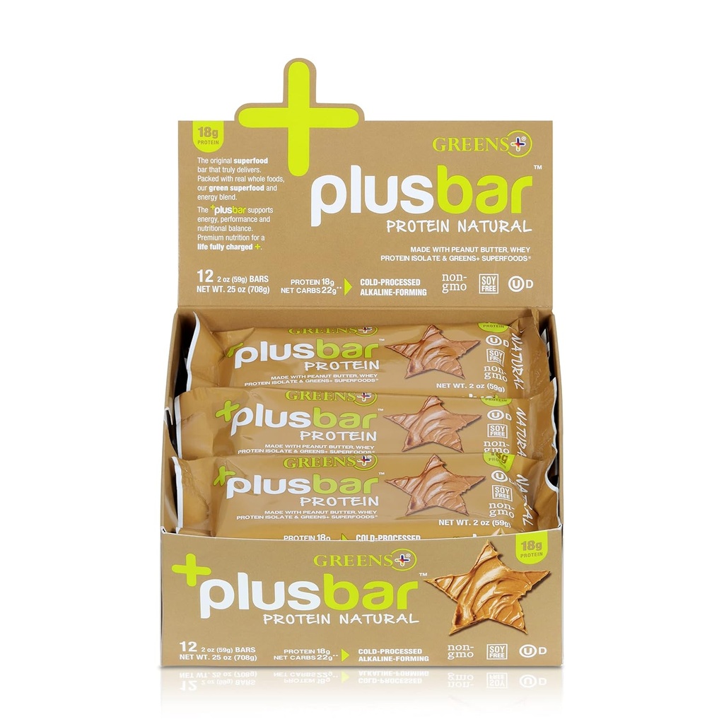 Greens+ Plusbar Proteina natural 