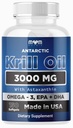 MOM JOEL NUTRIX Antarctic supliment de ulei Krill - 150 Softgels - EPA de înaltă absorbţie, DHA, Astaxantin & Fosfolipid - Nu gust de pește ca ulei de pește - Made in USA
